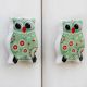 Sage Green Ceramic Owl Knob